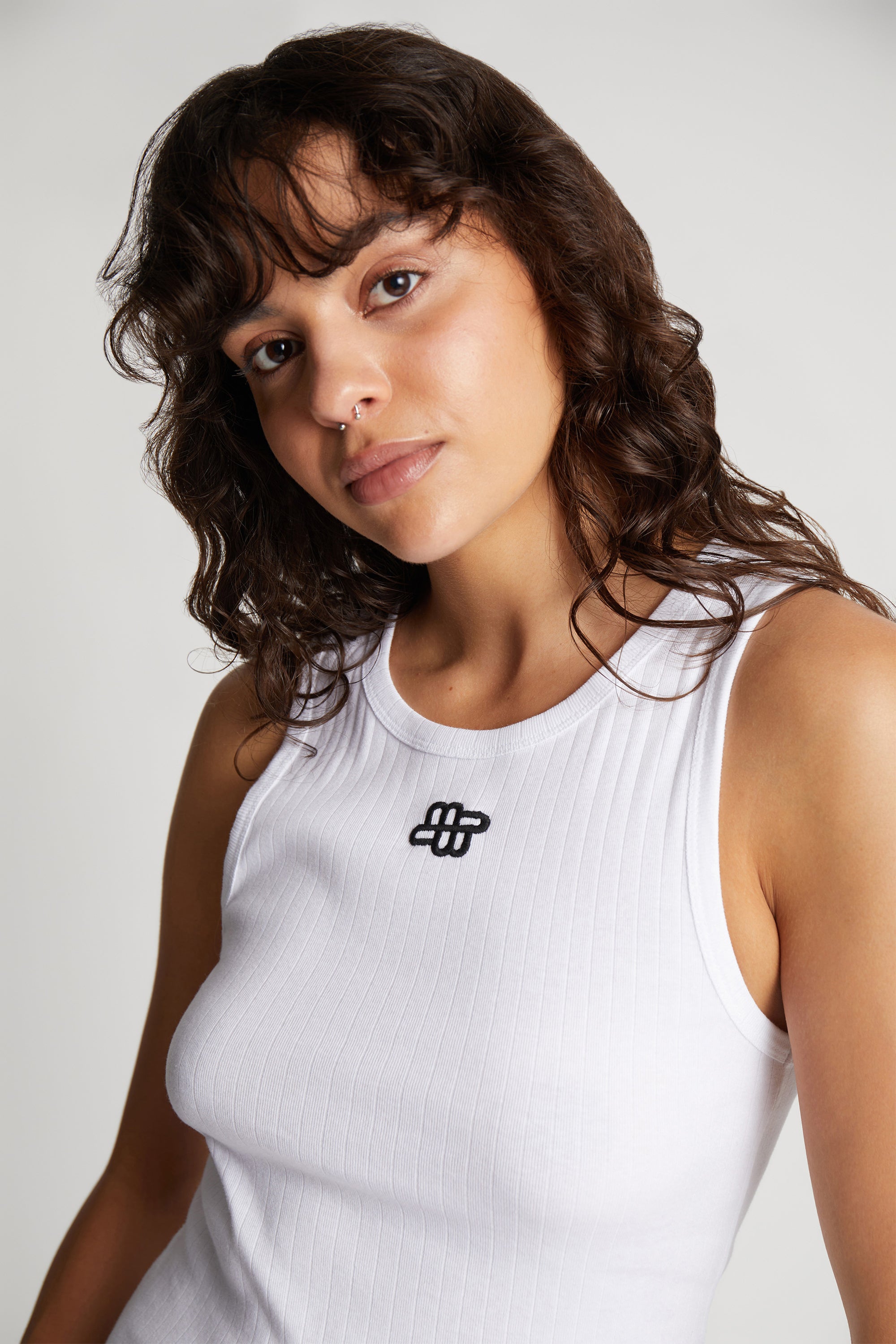 Tezza Logo tank top - hvid